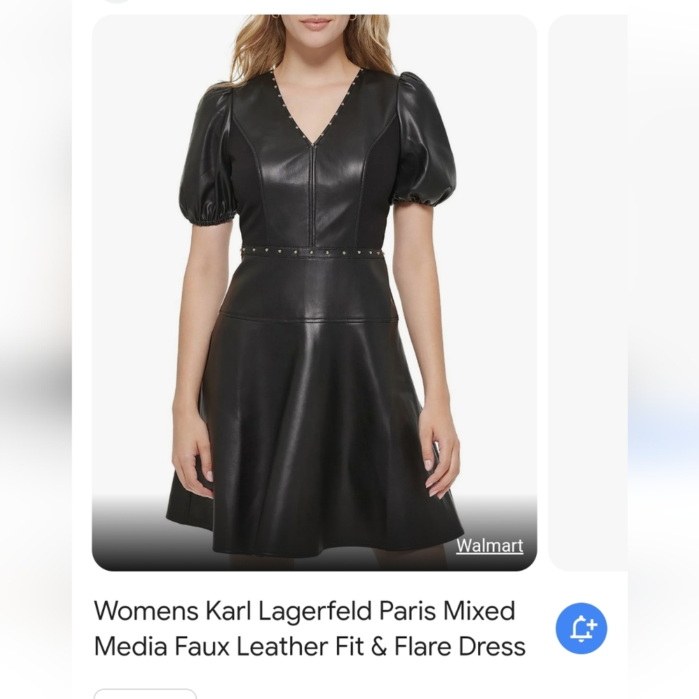 Karl Lagerfeld Pleather Dress